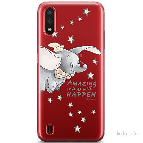 ERT GROUP mobiltelefonfodral för Samsung A01 originalt och officiellt licensierat Disney mönster Dumbo 010 optimalt anpassad till formen på mobiltelefonen, gedeeltelijk transparant 5904805429804
