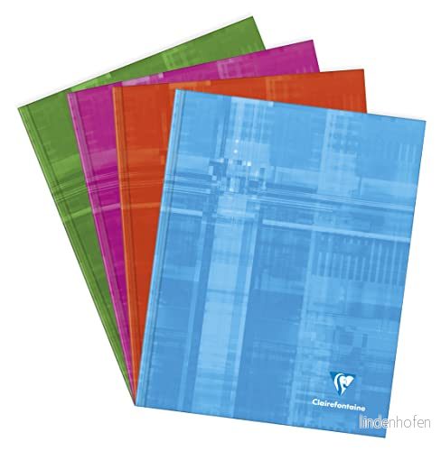 Clairefontaine Anteckningsbok Broché Rembordé hårt skal 192 sidor Seyès (fransk linjatur) slumpmässigt färgurval 3329680984101