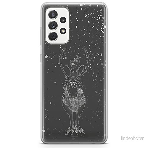 ERT GROUP mobiltelefonfodral för Samsung A73 5G originalt och officiellt licensierat Disney mönster Olaf and Sven 001 optimalt anpassad till formen på mobiltelefonen, fodral tillverkad av TPU plast 5904805521140