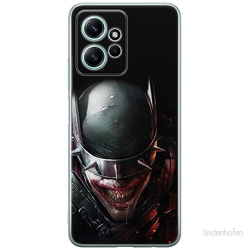 ERT GROUP mobiltelefonfodral för Xiaomi REDMI NOTE 12 4G originalt och officiellt licensierat DC mönster Batman Who Laughs 002 anpassad till formen på mobiltelefonen, fodral tillverkad av TPU plast 5905511952648