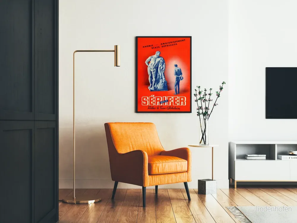 Vintage reklamposter Sérifer för väggdekoration - Bild 2