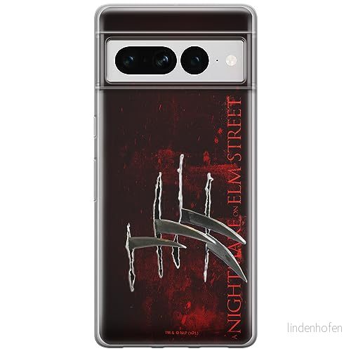 ERT GROUP mobiltelefonfodral för Google PIXEL 7 PRO originalt och officiellt licensierat Horror mönster Nightmare of Elm Street 004, fodral tillverkad av TPU plast 5905795174644
