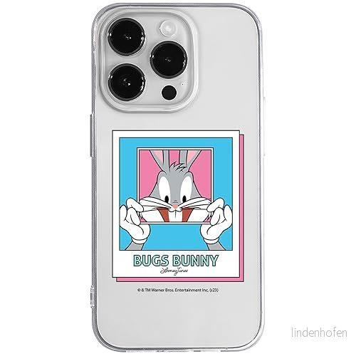 ERT GROUP mobiltelefonfodral för Iphone 14 PRO MAX originalt och officiellt licensierat Looney Tunes mönster Bugs 024 optimalt anpassad till formen på mobiltelefonen, gedeeltelijk transparant 5905795089993