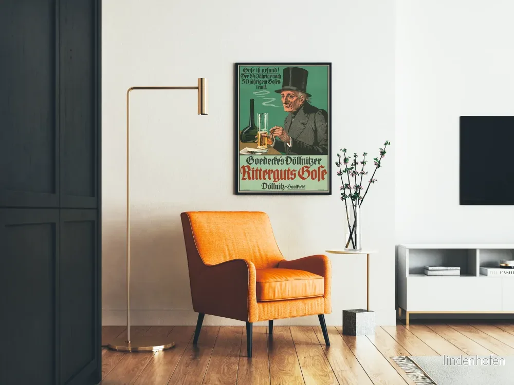 Vintageposter Ritterguts Gose för väggdekoration - Bild 2