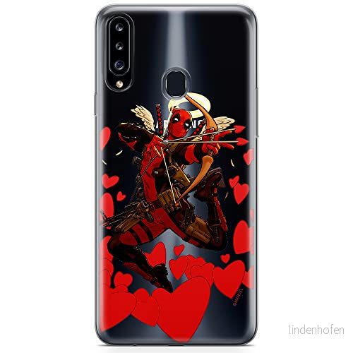ERT GROUP mobiltelefonfodral för Samsung A20S originalt och officiellt licensierat Marvel mönster Deadpool 011 optimalt anpassad till formen på mobiltelefonen, gedeeltelijk transparant 5904805442360
