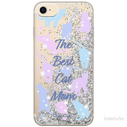 ERT GROUP mobiltelefonfodral för Apple Iphone 7/8/ SE 2/ 3 originalt och officiellt licensierat Babaco mönster Cats 017 optimalt anpassad till formen på mobiltelefonen, med glitter overflow effekt 5905131109866