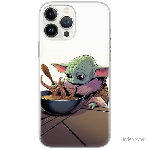 ERT GROUP mobiltelefonfodral för Apple Iphone XS Max originalt och officiellt licensierat Star Wars mönster Baby Yoda 027 Vit optimalt anpassad till formen på mobiltelefonen, gedeeltelijk transparant 5904805088131