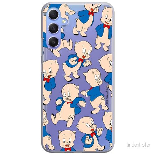 ERT GROUP mobiltelefonfodral för Samsung A54 5G originalt och officiellt licensierat Looney Tunes mönster Porky Pig 001 optimalt anpassad till formen på mobiltelefonen, fodral tillverkad av TPU plast 5905511811969