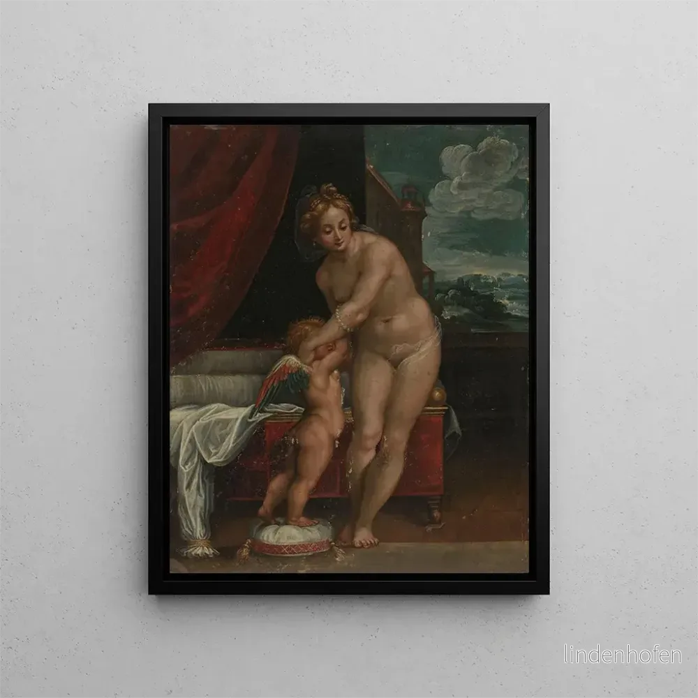 Målning Venus och Cupido - Anonym | Konsttryck