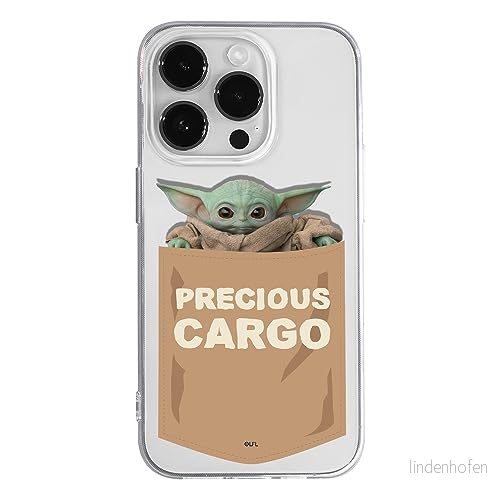 ERT GROUP mobiltelefonfodral för Iphone 14 PRO MAX originalt och officiellt licensierat Star Wars mönster Baby Yoda 030 optimalt anpassad till formen på mobiltelefonen, gedeeltelijk transparant 5905511750848
