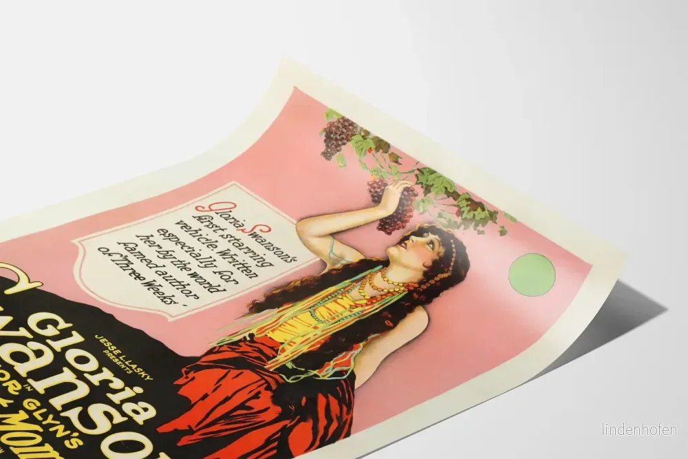 Vintage filmposter The Great Moment med Gloria Swanson - Bild 3
