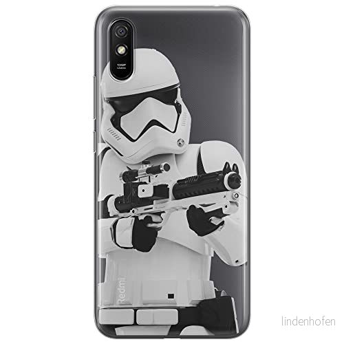 ERT GROUP mobiltelefonfodral för Xiaomi REDMI 9A originalt och officiellt licensierat Star Wars mönster Stormtrooper 007 optimalt anpassad till formen på mobiltelefonen, gedeeltelijk transparant 5903040299579