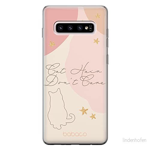 ERT GROUP mobiltelefonfodral för Samsung S10 PLUS originalt och officiellt licensierat Babaco mönster Cats 007 optimalt anpassad till formen på mobiltelefonen, fodral tillverkad av TPU plast 5905131079787