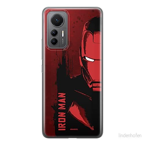 ERT GROUP mobiltelefonfodral för Xiaomi 12 LITE originalt och officiellt licensierat Marvel mönster Iron Man 004 optimalt anpassad till formen på mobiltelefonen, fodral tillverkad av TPU plast 5905511500757