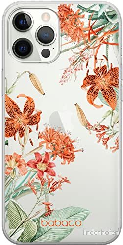 ERT GROUP mobiltelefonfodral för Iphone 12/12 PRO originalt och officiellt licensierat Babaco mönster Flowers 057 optimalt anpassad till formen på mobiltelefonen, gedeeltelijk transparant 5905131363282