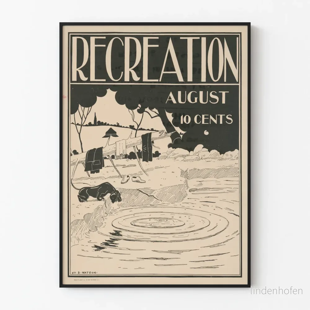 Vintageposter Repetition - August