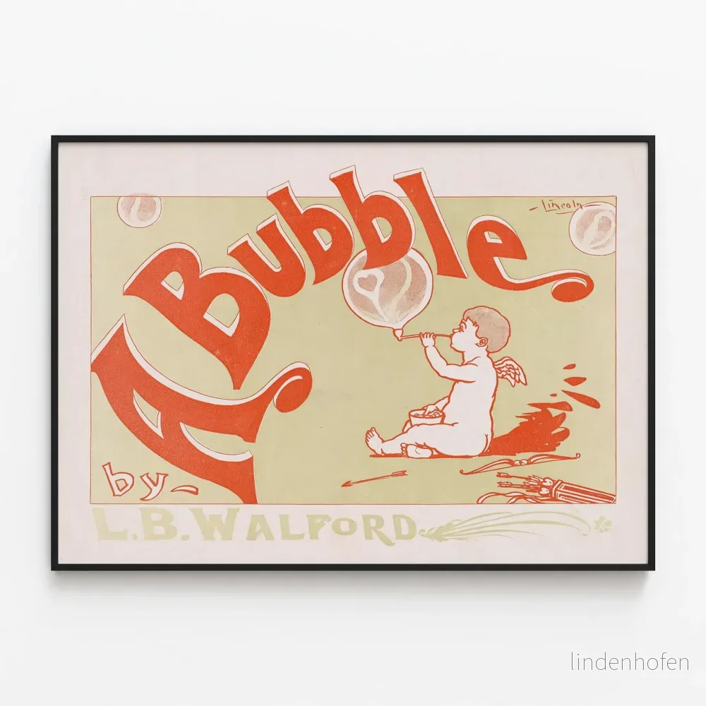 Vintageposter A Bubble av L.B. Walford