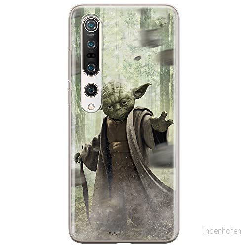 ERT GROUP mobiltelefonfodral för Xiaomi MI 10 / PRO originalt och officiellt licensierat Star Wars mönster Yoda 002 anpassad till formen på mobiltelefonen, fodral tillverkad av TPU plast 5903537179483