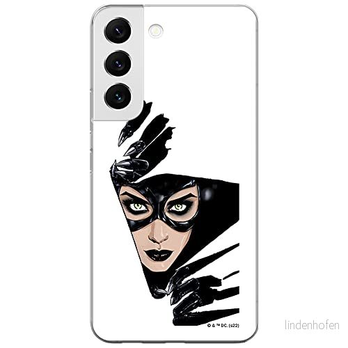 ERT GROUP mobiltelefonfodral för Samsung S22 originalt och officiellt licensierat DC mönster Catwoman 008 optimalt anpassad till formen på mobiltelefonen, fodral tillverkad av TPU plast 5905131556417