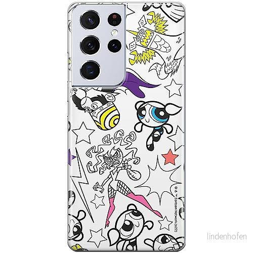 ERT GROUP mobiltelefonfodral för Samsung S21 ULTRA originalt och officiellt licensierat The Powerpuff Girls mönster 017, fodral tillverkad av TPU plast 5905511965167