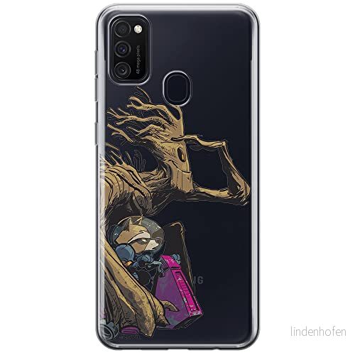 ERT GROUP mobiltelefonfodral för Samsung M21 originalt och officiellt licensierat Marvel mönster Guardians of the Galaxy 003 optimalt anpassad till formen på mobiltelefonen, gedeeltelijk transparant 5903537837642