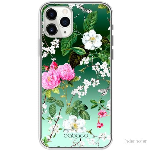 ERT GROUP mobiltelefonfodral för Iphone 11 PRO MAX originalt och officiellt licensierat Babaco mönster Flowers 035 optimalt anpassad till formen på mobiltelefonen, fodral tillverkad av TPU plast 5905131294036
