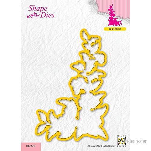 Nellie's Choice Shape Die Stansmall Hörn Blommor Cutting och Skärschablon på 8,3 x 13 cm för Korttillverkning, Pyssel, Scrapbooking, Hantverk DIY Lämplig Stansmaskiner 8720512095067