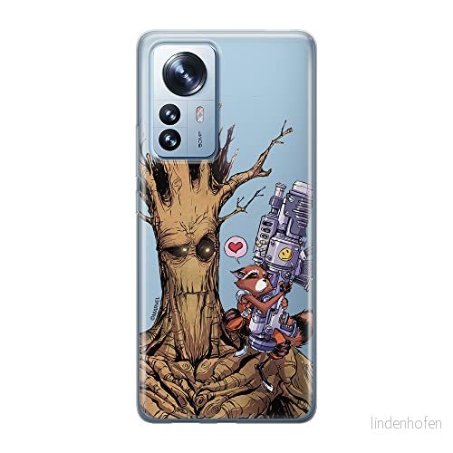 ERT GROUP mobiltelefonfodral för Xiaomi 12 PRO originalt och officiellt licensierat Marvel mönster Guardians of the Galaxy 001 anpassad till formen på mobiltelefonen, gedeeltelijk transparant 5905511521042