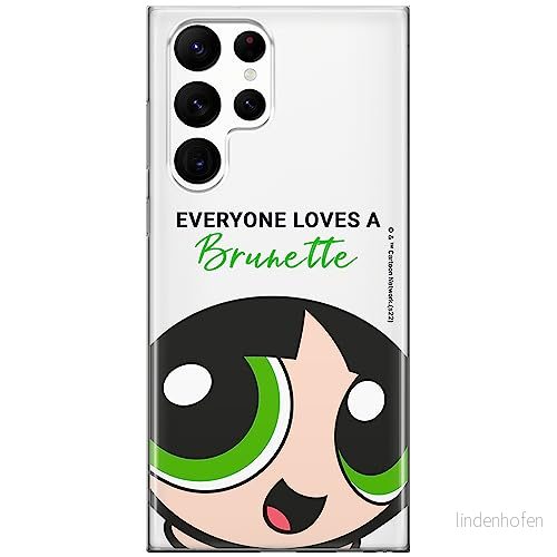 ERT GROUP mobiltelefonfodral för Samsung S22 ULTRA originalt och officiellt licensierat The Powerpuff Girls mönster 013, gedeeltelijk transparant 5905511962401