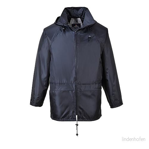 Portwest S440 Herrs Lättvikt Vattentätt Klassisk Regnjacka Marinblå, XXXL 5036108003068