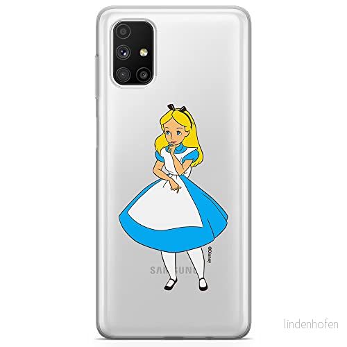 ERT GROUP mobiltelefonfodral för Samsung M51 originalt och officiellt licensierat Disney mönster Alice 010 optimalt anpassad till formen på mobiltelefonen, gedeeltelijk transparant 5905131193995