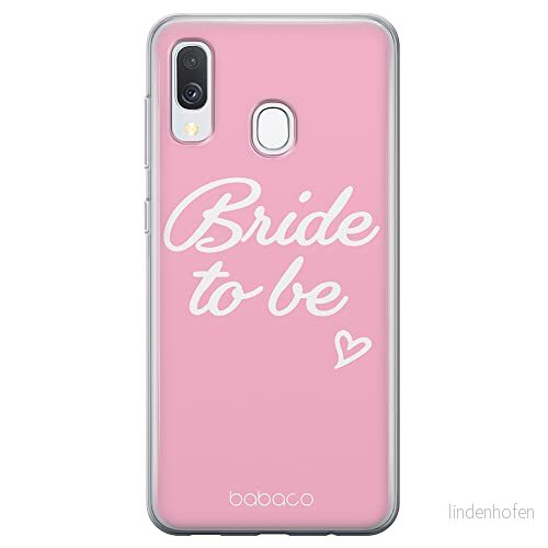 ERT GROUP mobiltelefonfodral för Samsung A40 originalt och officiellt licensierat Babaco mönster Bride to be 001 Vit optimalt anpassad till formen på mobiltelefonen, fodral tillverkad av TPU plast 5904805766541