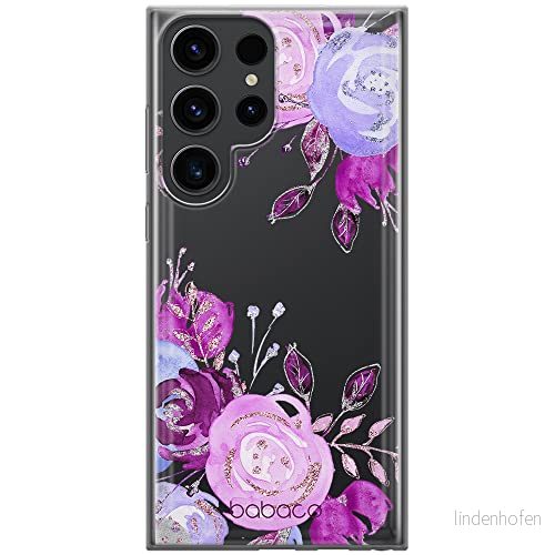 ERT GROUP mobiltelefonfodral för Samsung S23 ULTRA originalt och officiellt licensierat Babaco mönster Flowers 005 optimalt anpassad till formen på mobiltelefonen, gedeeltelijk transparant 5905511469948