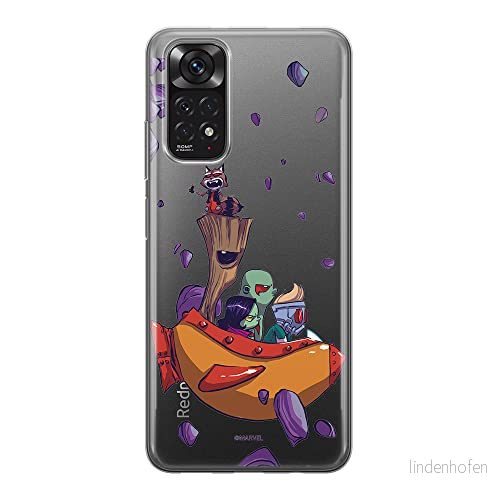ERT GROUP mobiltelefonfodral för Xiaomi REDMI NOTE 11S 4G / 11 originalt och officiellt licensierat Marvel mönster Guardians of the Galaxy 010, gedeeltelijk transparant 5905511555290