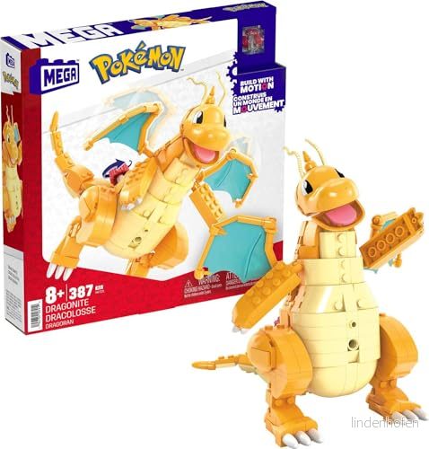 Mega Pokémon Byggsats Dragonite 387 Bitar 194735107919