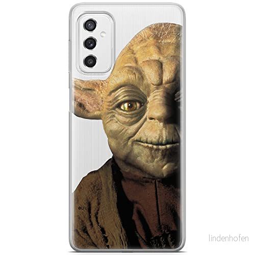 ERT GROUP mobiltelefonfodral för Samsung M52 5G originalt och officiellt licensierat Star Wars mönster Yoda 004 optimalt anpassad till formen på mobiltelefonen, gedeeltelijk transparant 5904805497568
