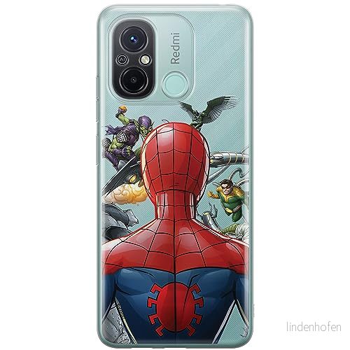 ERT GROUP mobiltelefonfodral för Xiaomi REDMI 12C/ 11A originalt och officiellt licensierat Marvel mönster Spider Man 004 anpassad till formen på mobiltelefonen, gedeeltelijk transparant 5905511856458