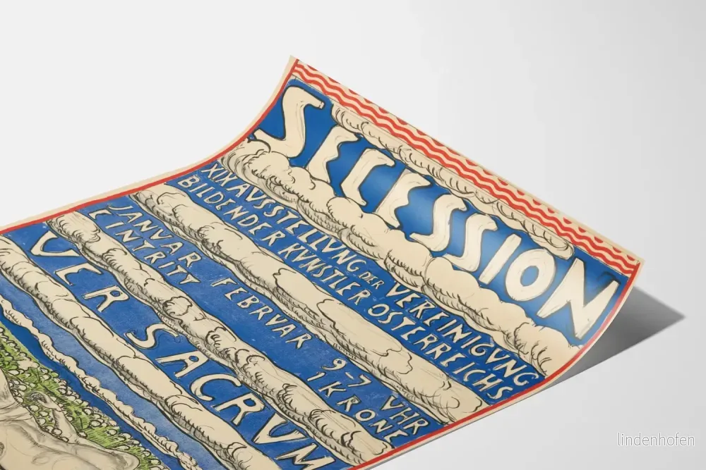 Poster Secession 1800-talet Utställning av österrikiska konstnärer - Bild 3