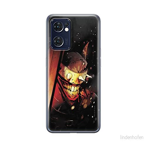 ERT GROUP mobiltelefonfodral för Oppo RENO 7 5G originalt och officiellt licensierat DC mönster Batman Who Laughs 005 optimalt anpassad till formen på mobiltelefonen, fodral tillverkad av TPU plast 5905511309633