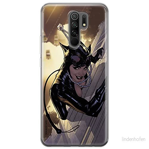 ERT GROUP mobiltelefonfodral för Xiaomi REDMI 9 originalt och officiellt licensierat DC mönster Catwoman 006 optimalt anpassad till formen på mobiltelefonen, fodral tillverkad av TPU plast 5903040307045