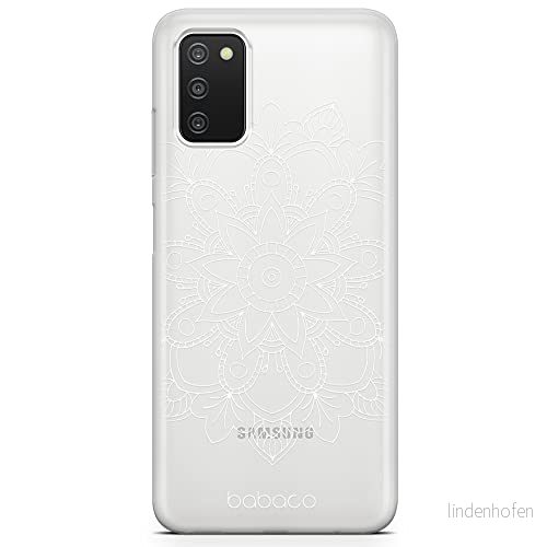 ERT GROUP mobiltelefonfodral för Samsung A03S originalt och officiellt licensierat Babaco mönster Mandalas 006 Vit optimalt anpassad till formen på mobiltelefonen, gedeeltelijk transparant 5904805838675