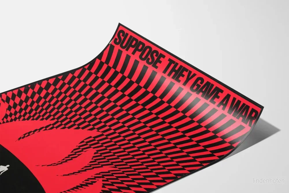 Dekorativ poster "Suppose They Gave a War and Nobody Came" - Bild 3