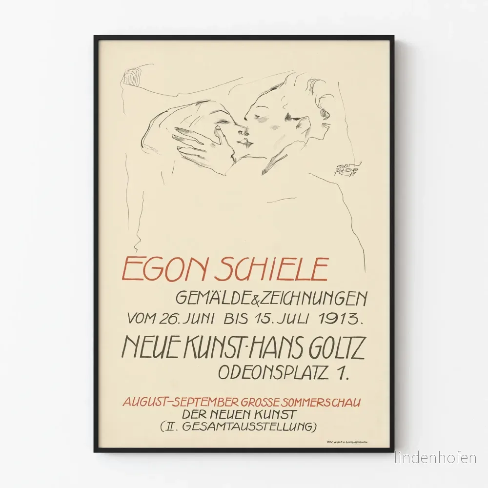 Egon Schiele - Utställning Neue Kunst 1913 Poster