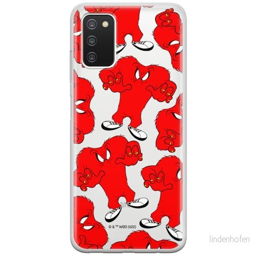 ERT GROUP mobiltelefonfodral för Samsung A03S originalt och officiellt licensierat Looney Tunes mönster Gossamer 001 optimalt anpassad till formen på mobiltelefonen, gedeeltelijk transparant 5905511676544