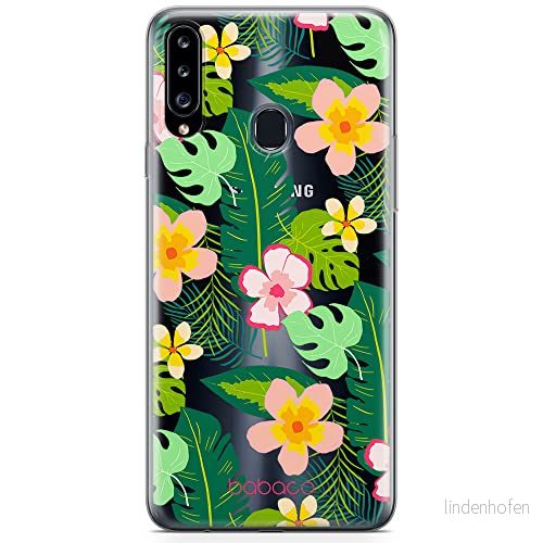 ERT GROUP mobiltelefonfodral för Samsung A20S originalt och officiellt licensierat Babaco mönster Flowers 019 optimalt anpassad till formen på mobiltelefonen, gedeeltelijk transparant 5903932638707
