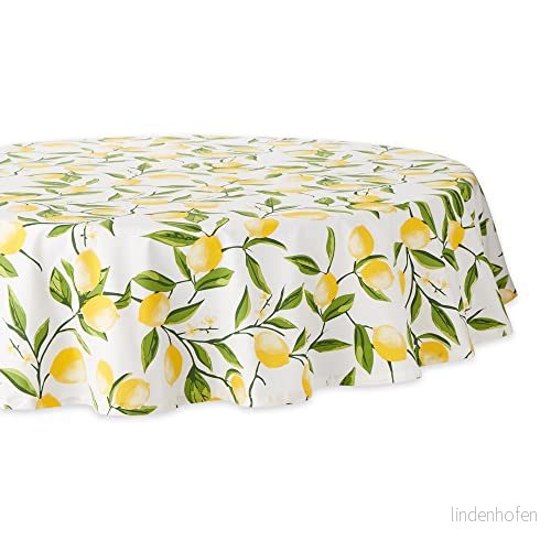 DII Lemon Bliss bordsskiva, kollektion, bordsduk, 178 cm rund 738215387806