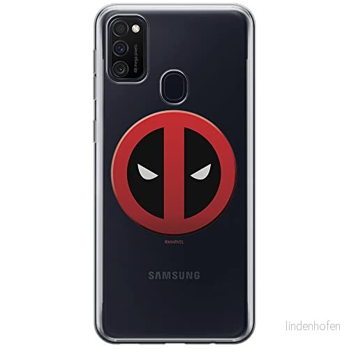 ERT GROUP mobiltelefonfodral för Samsung M21 originalt och officiellt licensierat Marvel mönster Deadpool 003 optimalt anpassad till formen på mobiltelefonen, gedeeltelijk transparant 5903537836317