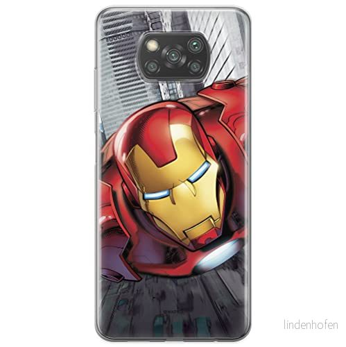 ERT GROUP mobiltelefonfodral för Xiaomi POCOPHONE X3 originalt och officiellt licensierat Marvel mönster Iron Man 008 optimalt anpassad till formen på mobiltelefonen, fodral tillverkad av TPU plast 5903537123097