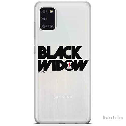 ERT GROUP mobiltelefonfodral för Samsung A31 originalt och officiellt licensierat Marvel mönster Black Widow 010 optimalt anpassad till formen på mobiltelefonen, gedeeltelijk transparant 5903040214152