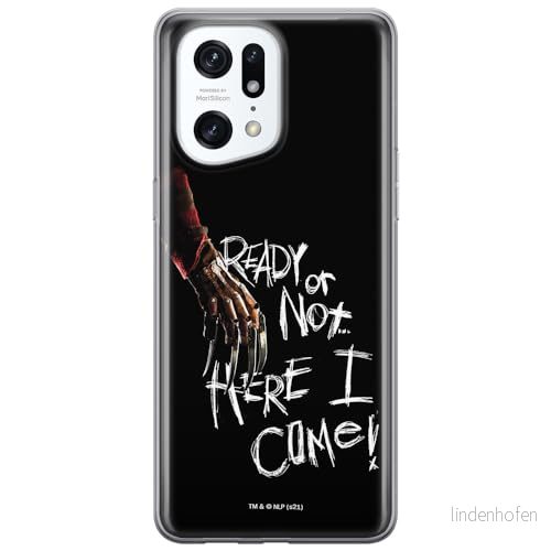 ERT GROUP mobiltelefonfodral för Oppo FIND X5 PRO originalt och officiellt licensierat Horror mönster Nightmare of Elm Street 001 anpassad till formen på mobiltelefonen, fodral tillverkad av TPU plast 5905511415037